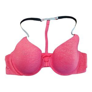 Victoria’s Secret Pink 32DD Racerback Semi Demi Bra Underwire Plus Size
